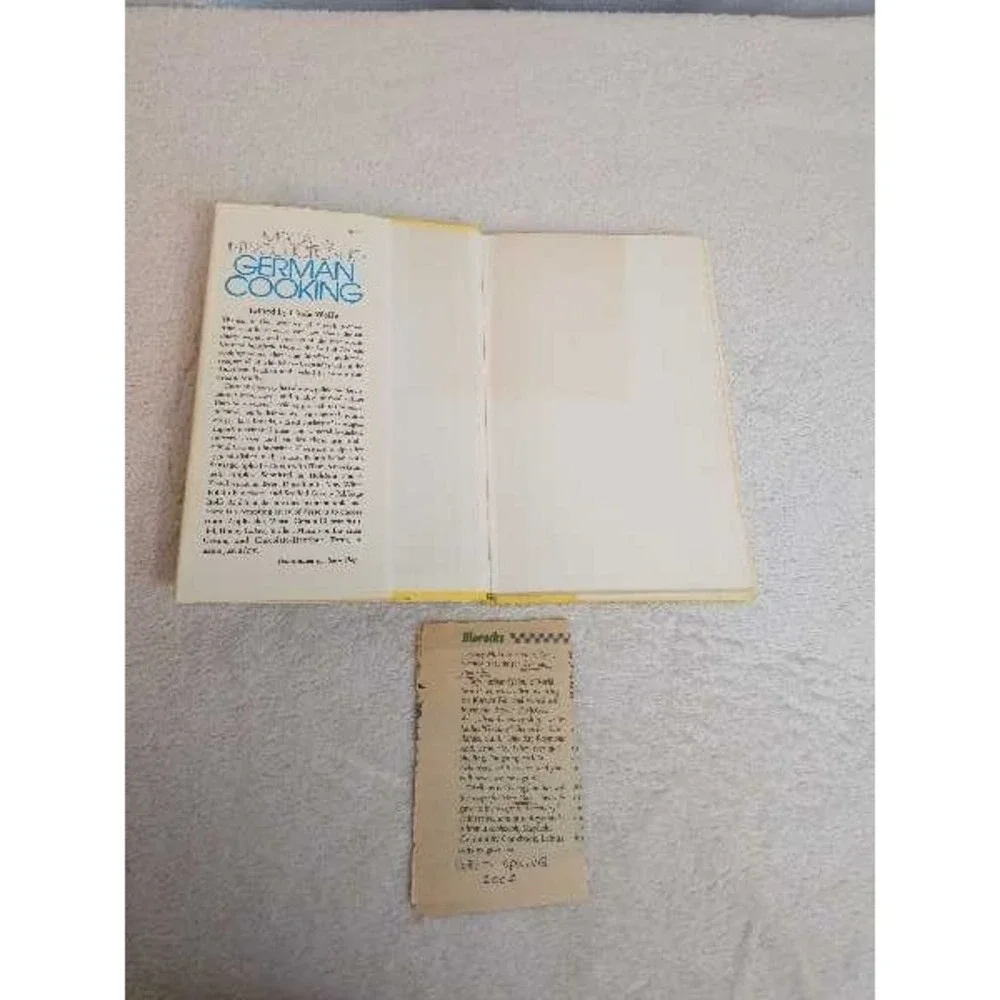 McCalls Introduction to German Cooking Cookbook Vintage Recipes Heirloom Meals